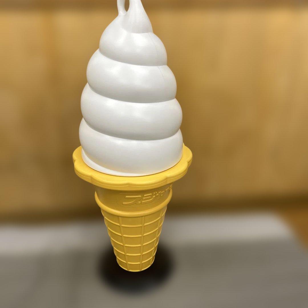 業務用非売品　ソフトクリーム電飾看板　あんどん93センチ　照明　ディスプレイ