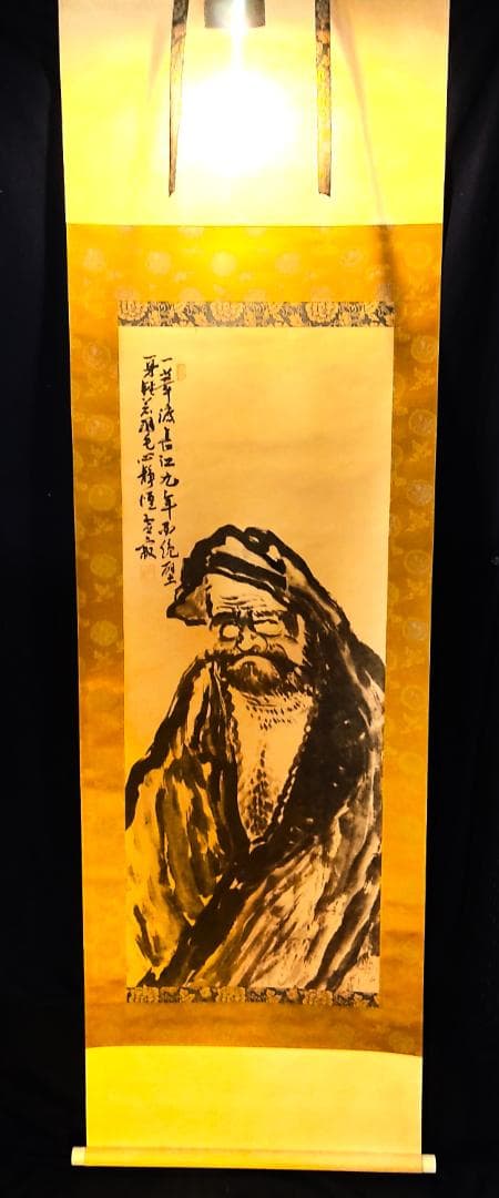 掛軸　達磨図　日本画　古美術　希少