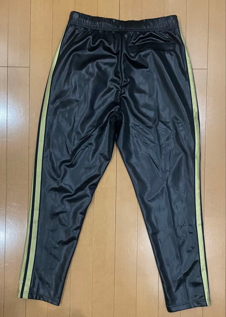 【美品】アディダス 艶黒×金 ラグジュアリー トラックスーツ セットアップ M