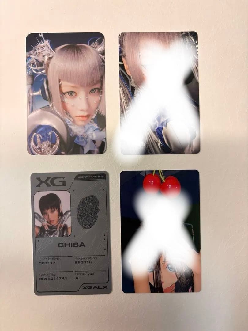 セール‼️XG トレカセット 4枚　ヒナタ、ジュリン、チサ