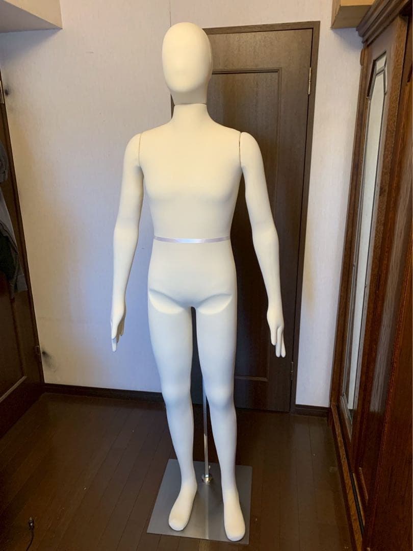 フレキシブルマネキン 成人男性用 アイボリー