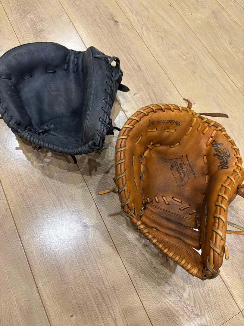 Rawlings一般キャッチャー、ファーストミット！２つセット売り！
