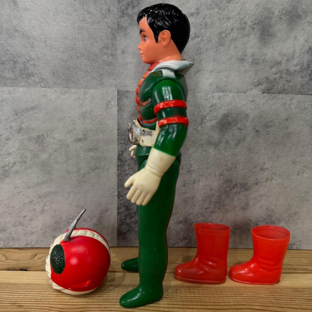 旧バンダイ ソフビ 1973年 仮面ライダーV3 放映当時物◇ベルト・ブーツ有り