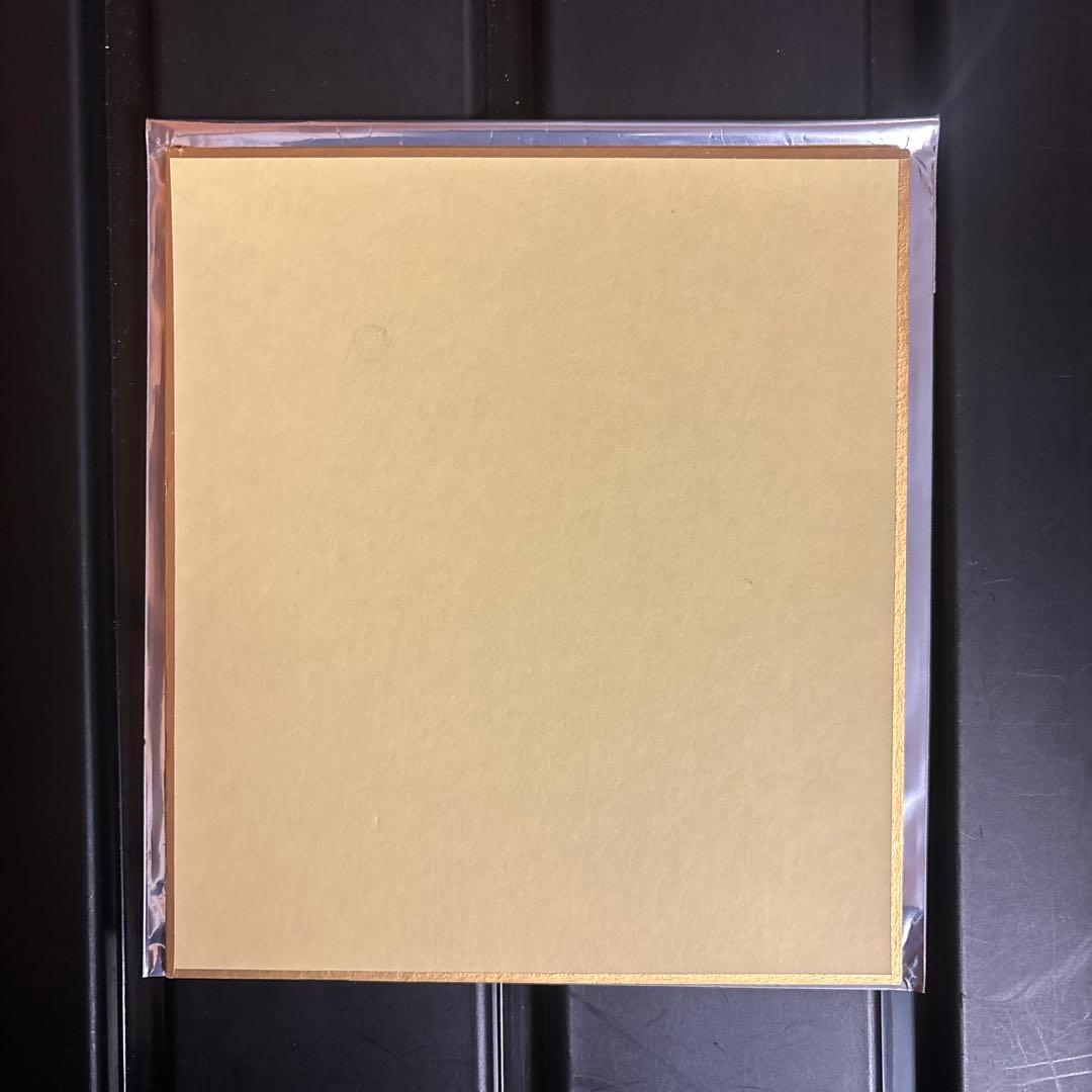 むらさきいろのよる ユニコーン 直筆イラスト ミニ色紙