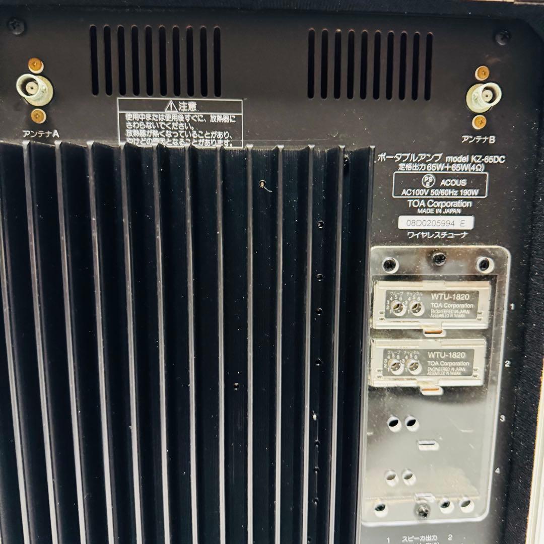 TOA KZ-65DC マイク2本 CD/カセット付きポータブルアンプ