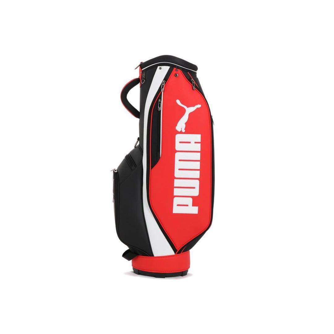 【未使用品】PUMA ゴルフキャディバッグ レッド/ブラック