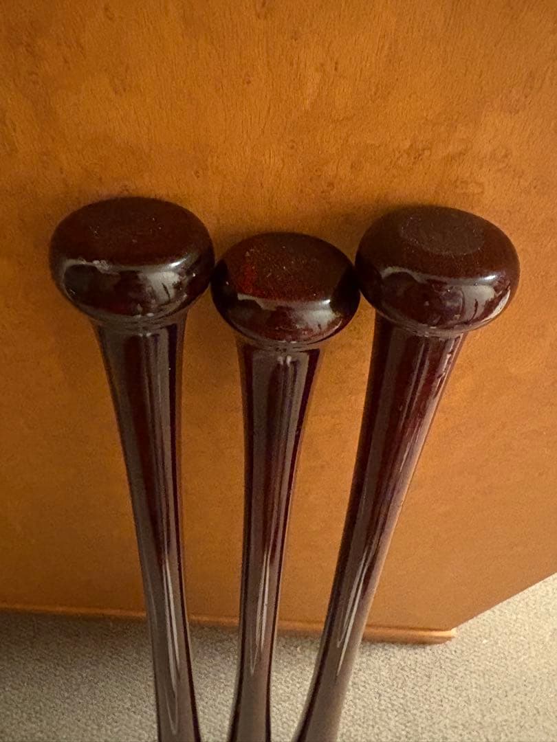 ヤナセ硬式バット 2本セット ダークレッド