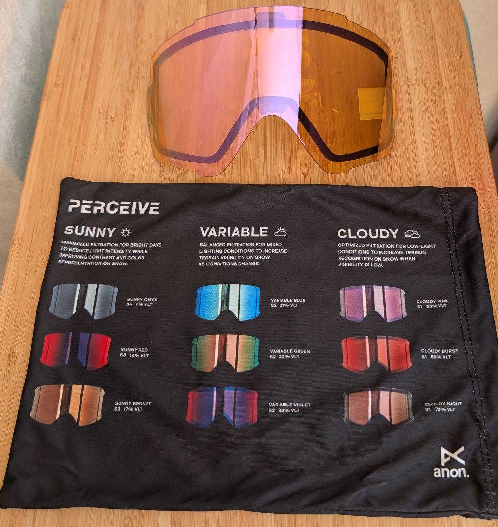 ⑥anon.Sync Low Bridge Fit Goggles+B.lens