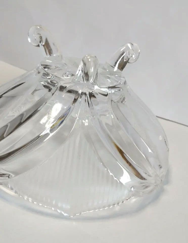 レトロ ガラスボウル ■ 猫脚 足つき アンティーク ヴィンテージ 蚤の市