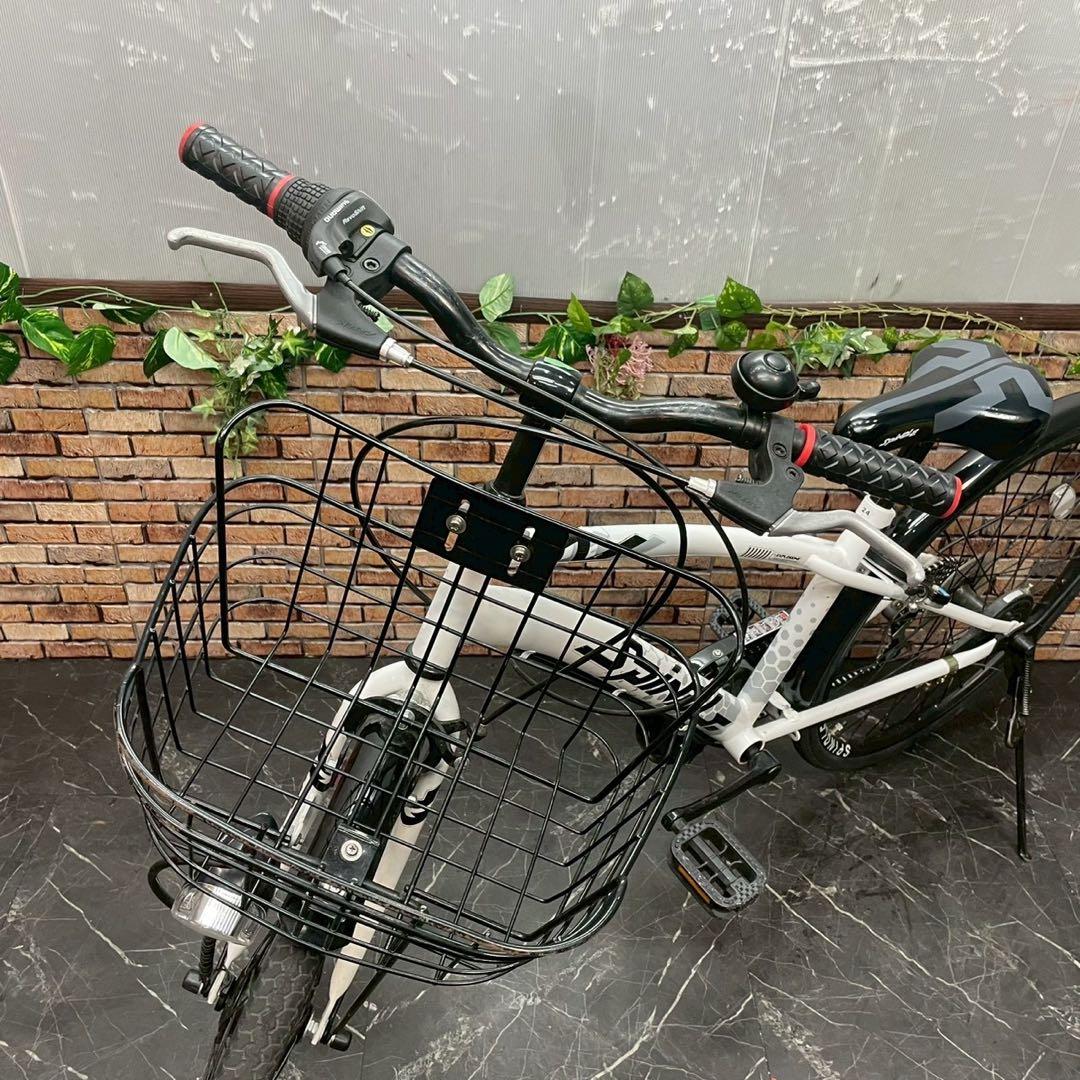 【107】子供用自転車 子供車 SPRNDLE ホワイト 24インチ 変速付き