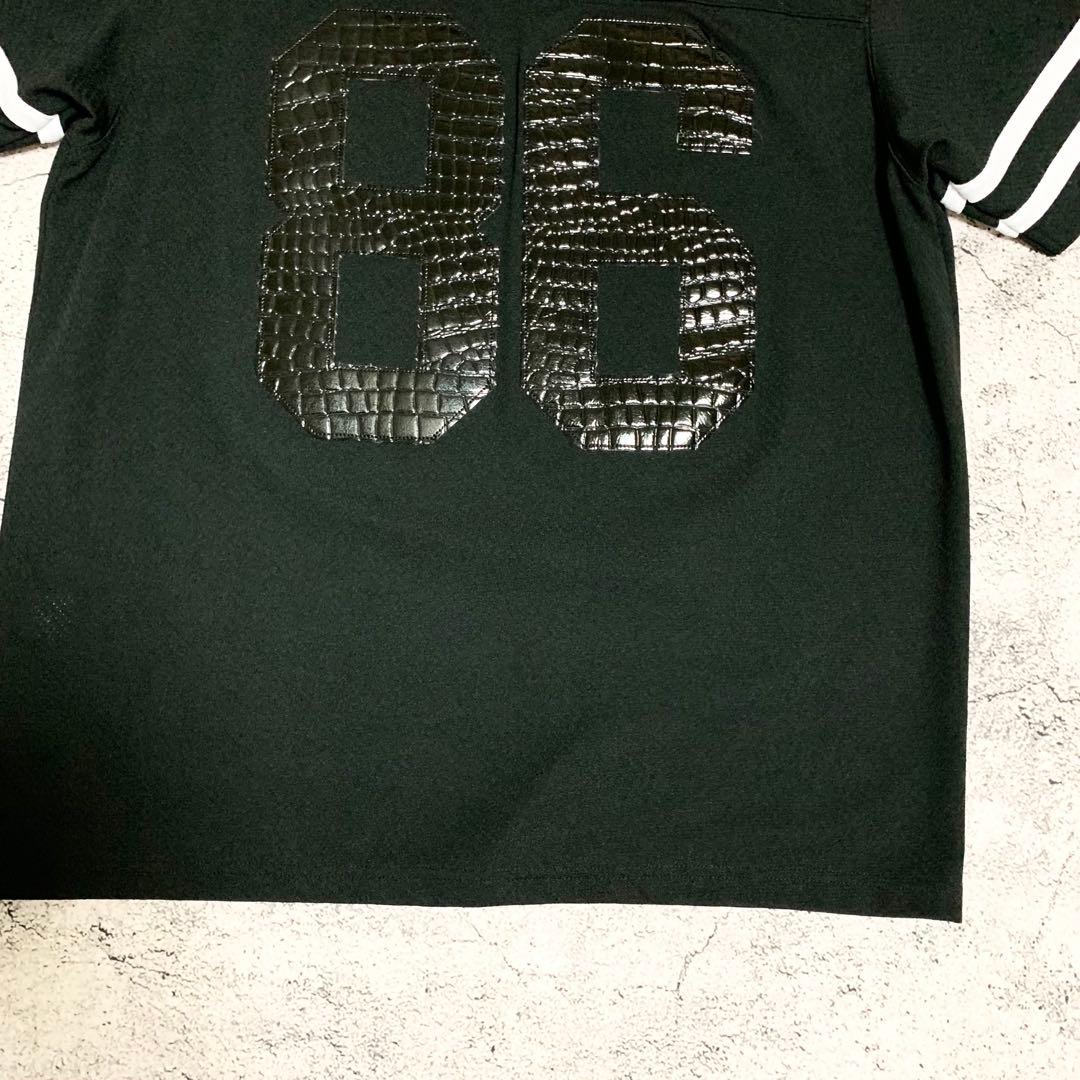 美品 Supreme メッシュTシャツ　フットボールジャージ　 クロコ型押　半袖