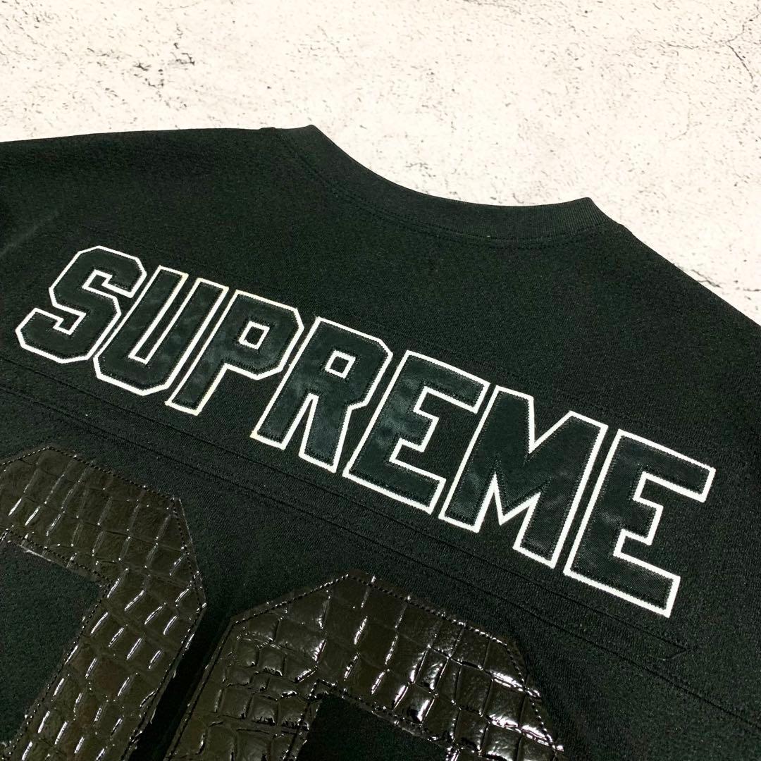 美品 Supreme メッシュTシャツ　フットボールジャージ　 クロコ型押　半袖