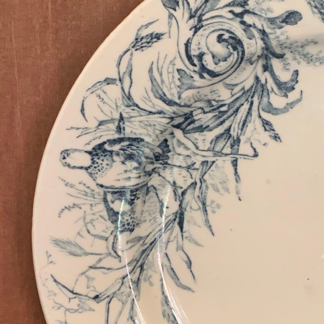 フランス　アンティーク　ジビエ　プレート