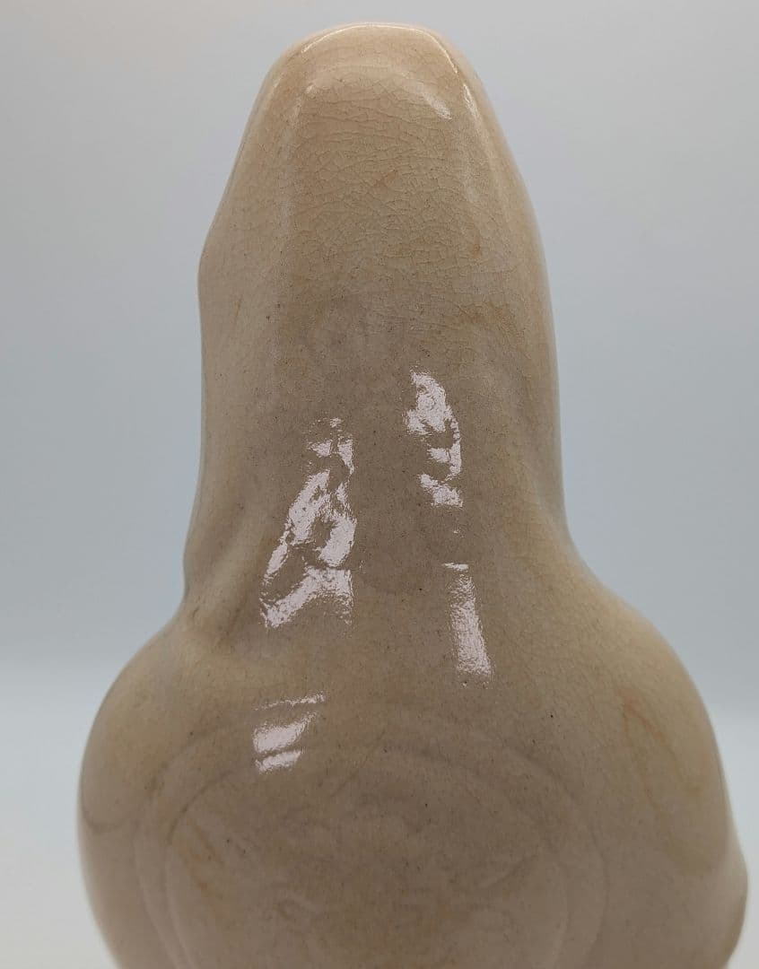 陶華山窯 松尾藻風 萩焼 観音菩薩立像 陶像 陶器人形 仏像 観世音菩薩 置物