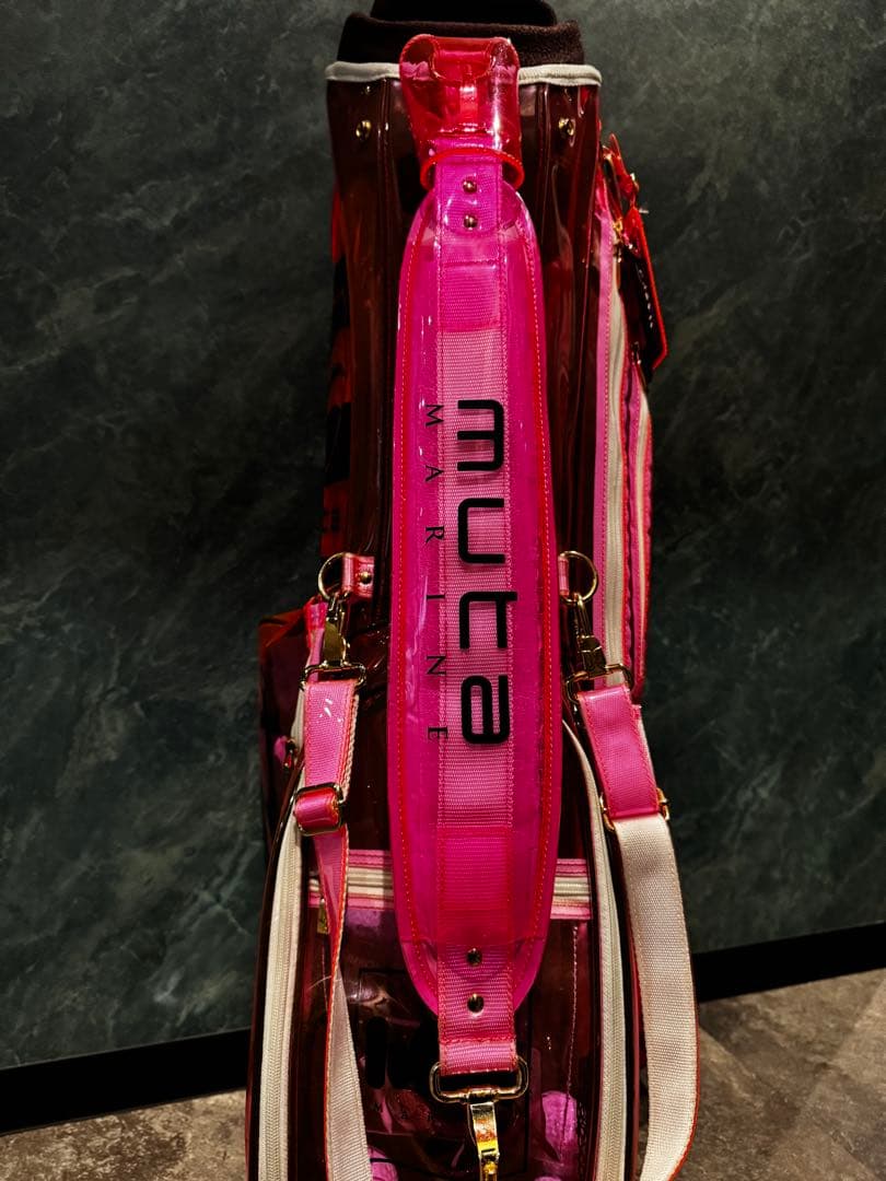 muta マリン キャディバッグ ブラウン・ピンク