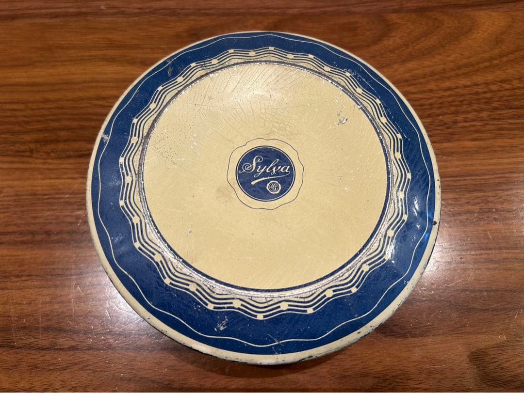 アンティーク　ティン缶　フランス　鈴蘭　スズラン