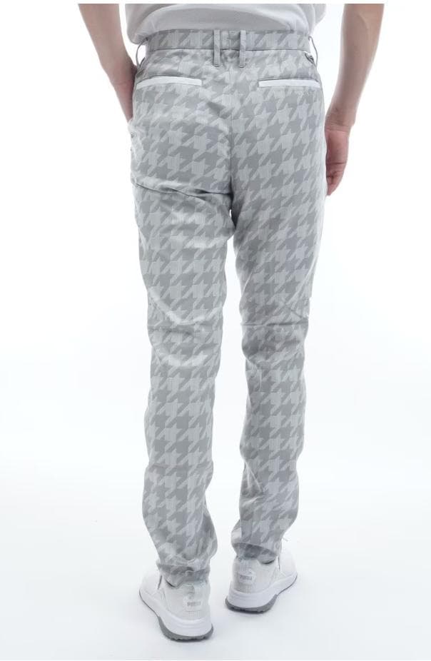 新品 セントアンドリュース ラメジャガード パンツ 定価39600円 灰 L