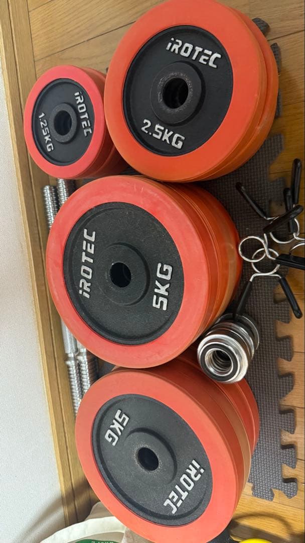IROTEC ダンベルセット 55kg トレーニングベンチ付き