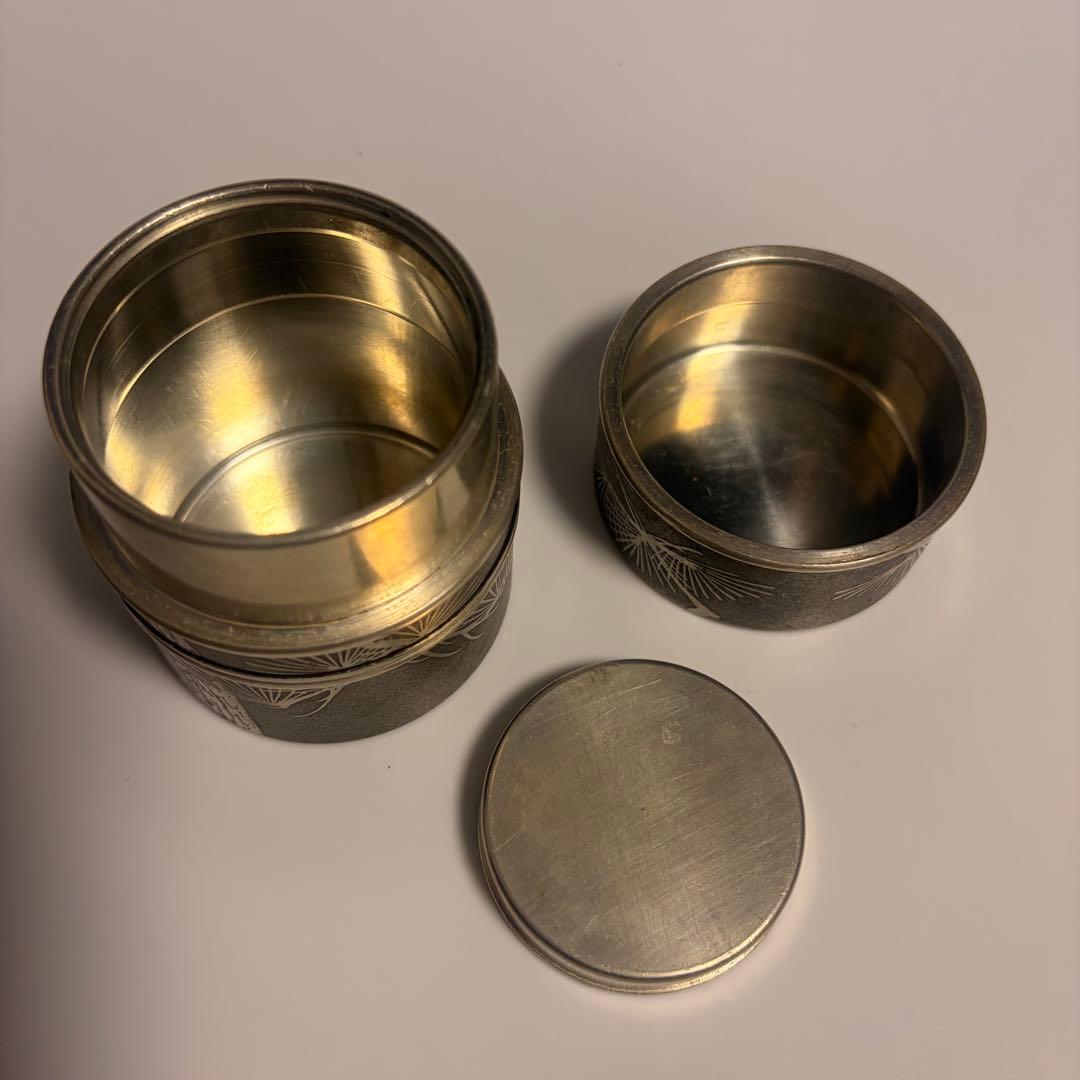 錫半 茶壺 本錫 茶入 茶道具