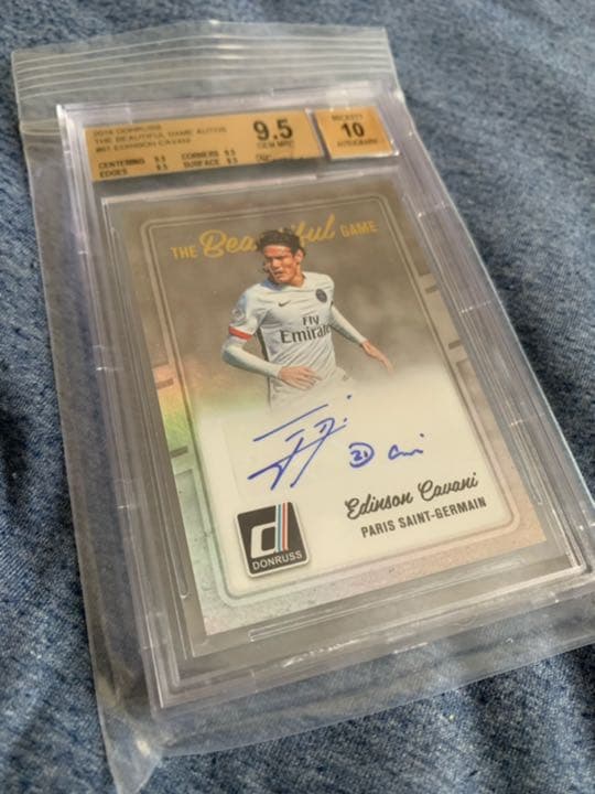 Edinson Cavani Auto Donruss BGS9.5 カバーニ