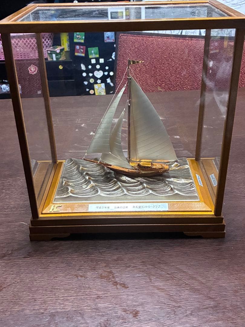 スターリングシルバー ヨット模型 TAKEHIKO