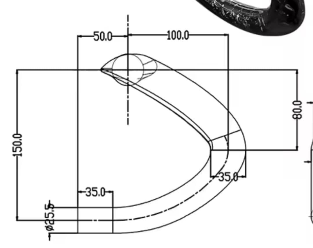 カーボンドロップハンドル・高強度アルミステム