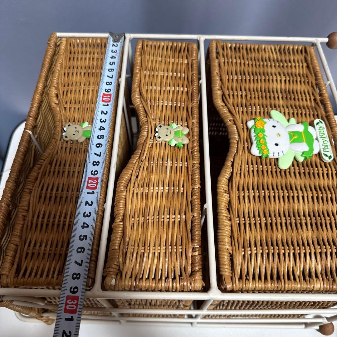 希少2001タグ付　fairy kitty フェアリーキティ♡ラタン3段ラック