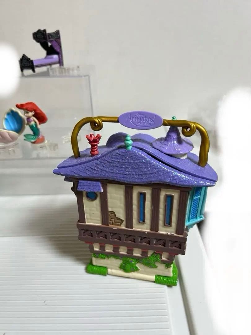 ディズニー、アニメータードール（ミニ）リトルズ、アリエル、アナ雪ベッドフィギュア