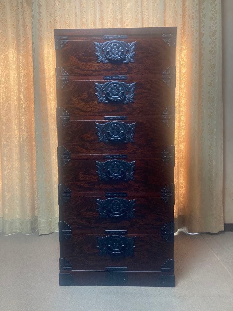 岩谷堂箪笥No.921縦長６段