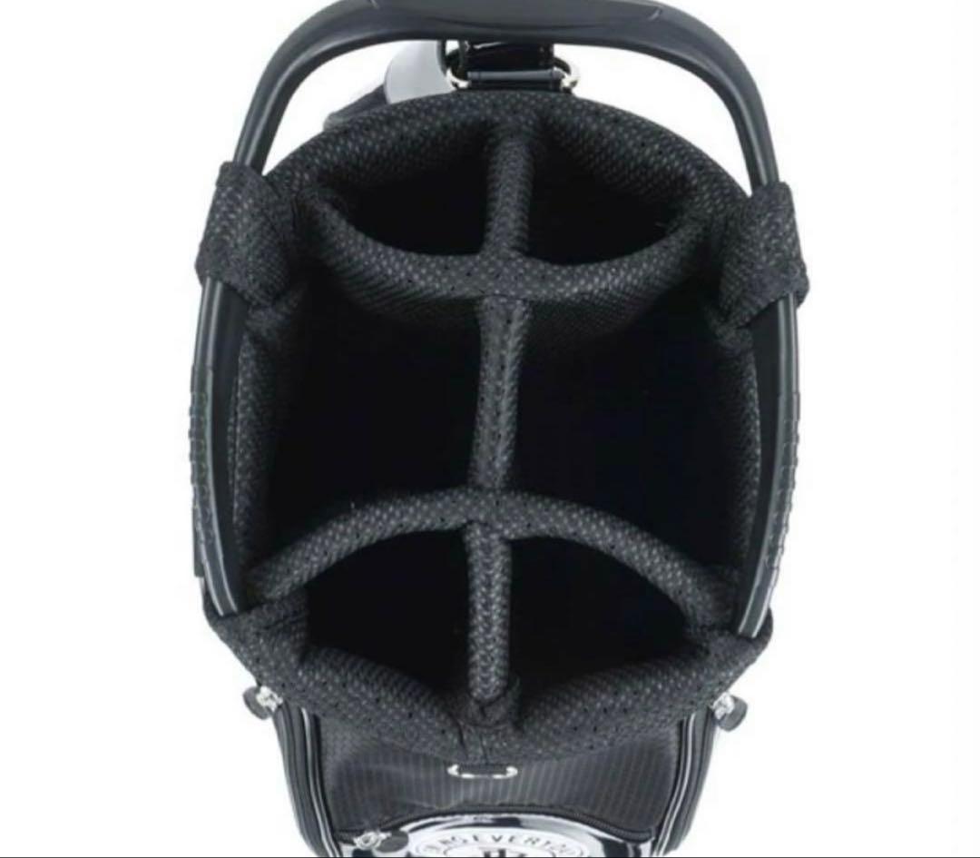 新品 JACK BUNNY ジャックバニー エナメル キャディバッグ ブラック