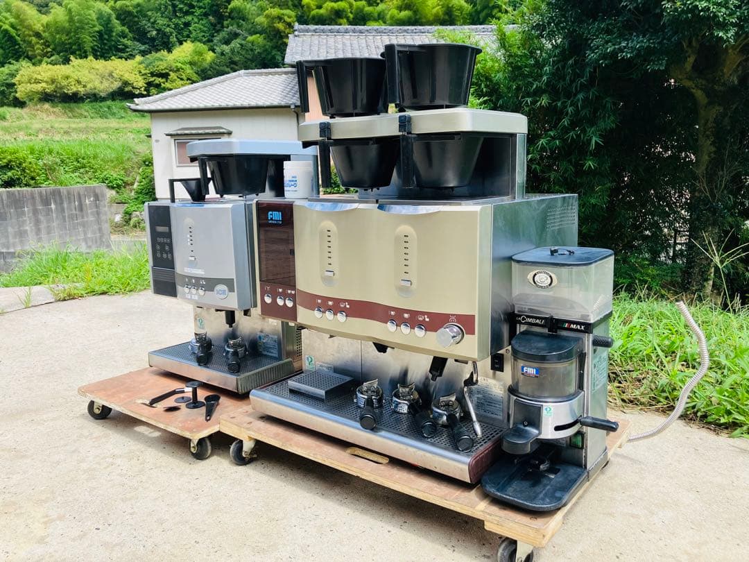 F83★FMI★コーヒーマシン コーヒーミル エスプレッソマシン 3点 付属多数