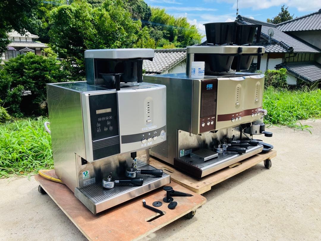 F83★FMI★コーヒーマシン コーヒーミル エスプレッソマシン 3点 付属多数