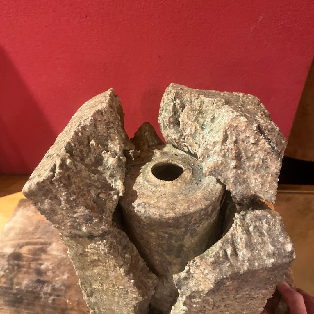 辻村塊 面取り伊賀花器