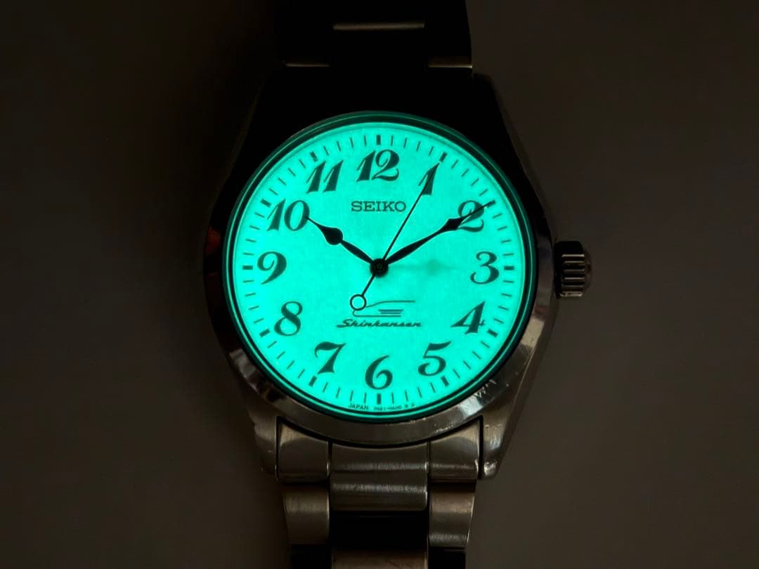 JR東海 SEIKO 新幹線車掌腕時計、鉄道時計 ルミブライト 7N21