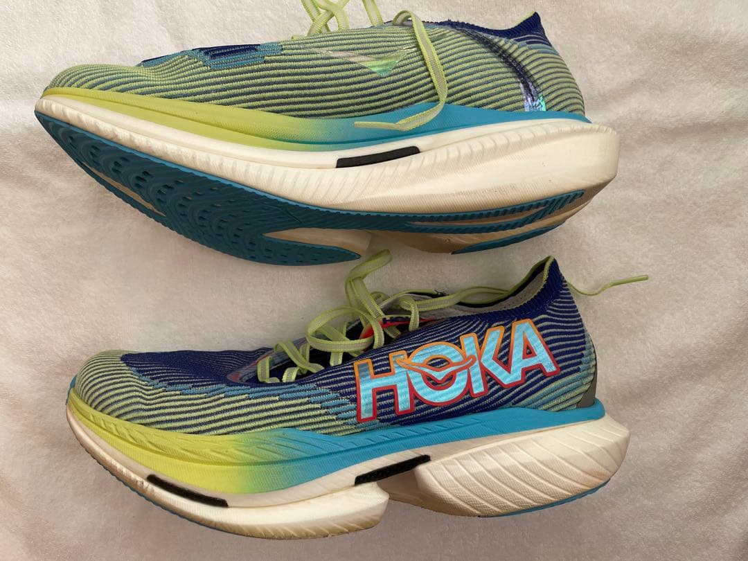 HOKAONEONE (ホカオネオネ) CIELO X1 ブルー×黄緑 28cm