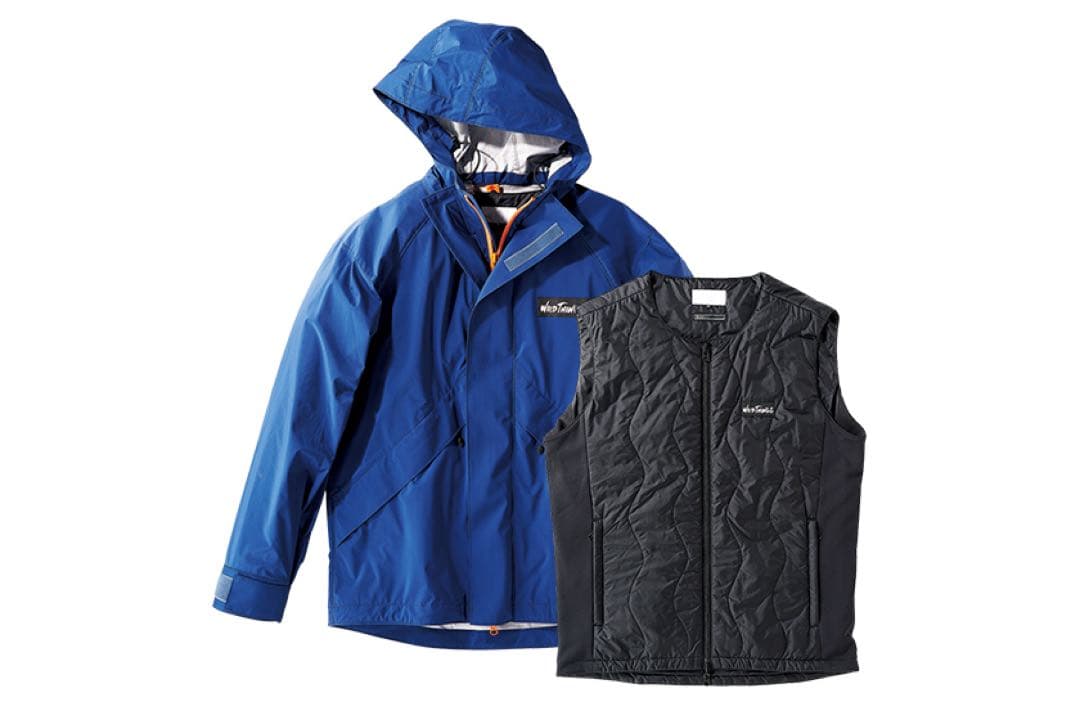 ビームスゴルフ×ワイルドシングデナリパーカ　電熱ベスト付　紺M