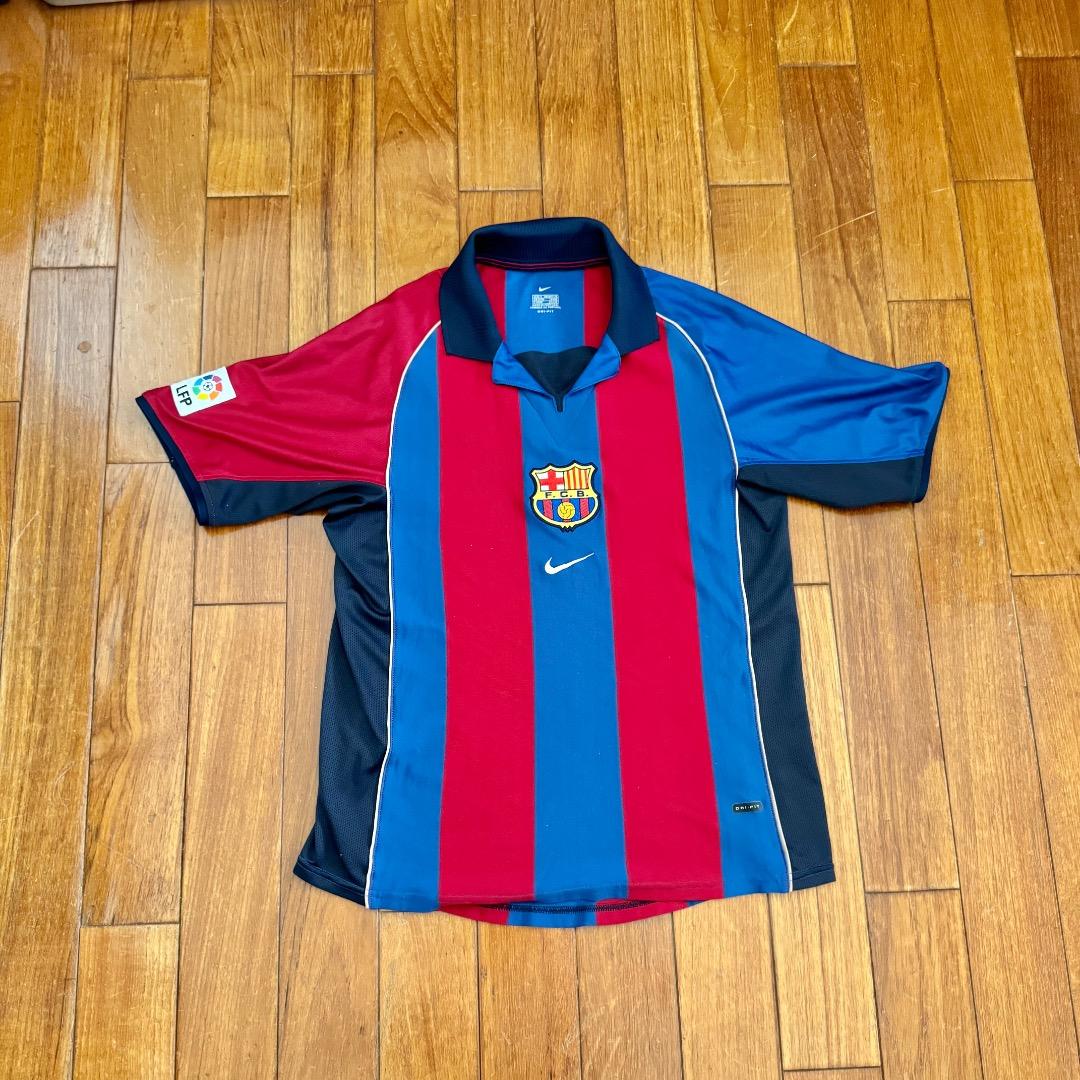 FCバルセロナ背番号なし2001〜02シーズンのレプリカユニ　ナイキＳサイズ