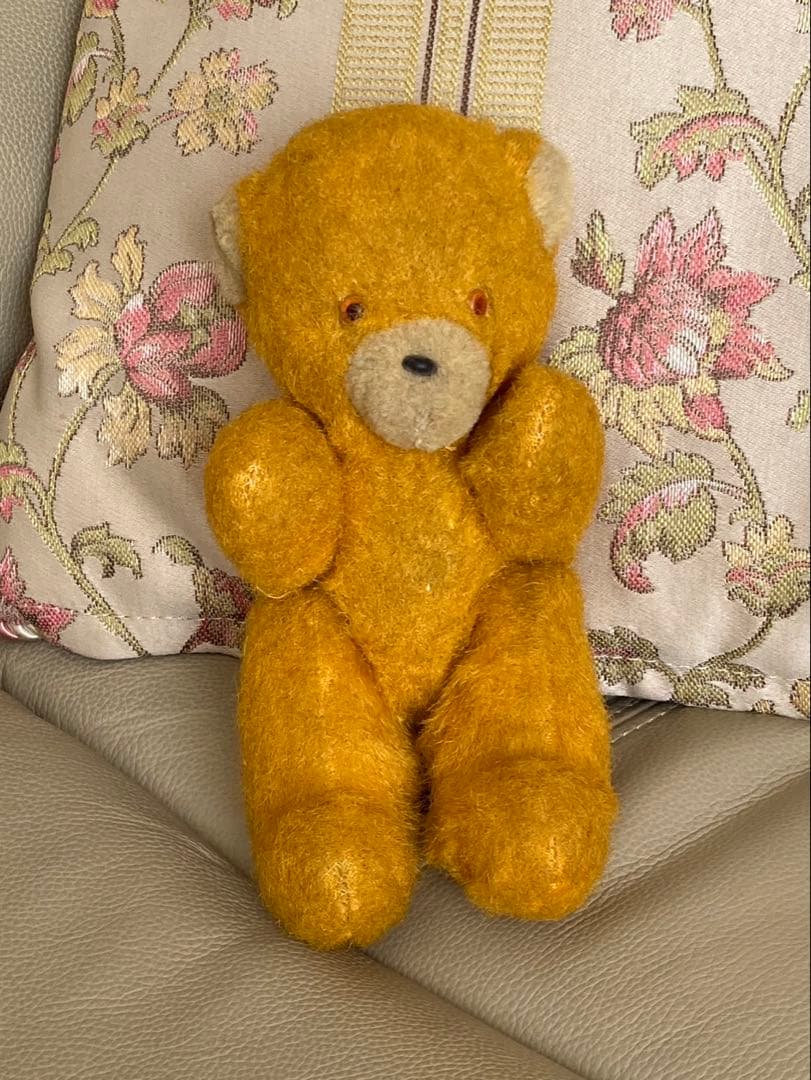 DDR ベア　黄色 アンティークベア