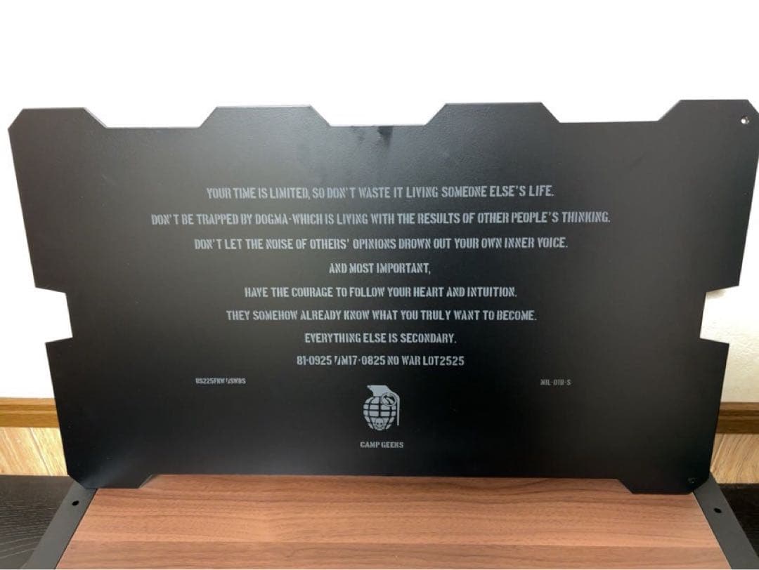 CAMP GEEKS フィールドラック天板　ユニフレーム　ブラック