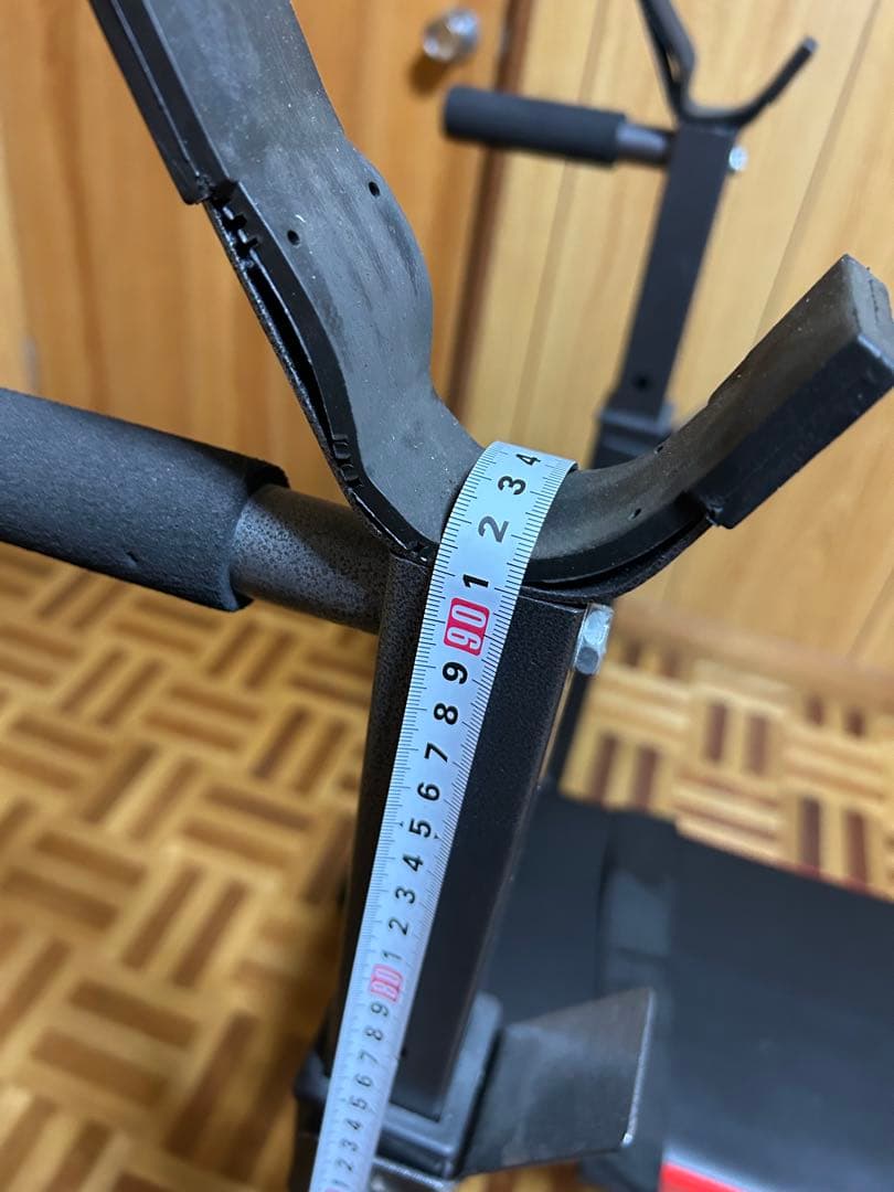 筋トレベンチ+シャフト+ウェイト15kg×2＋4kg鉄アレイ　自宅内使用 手渡し