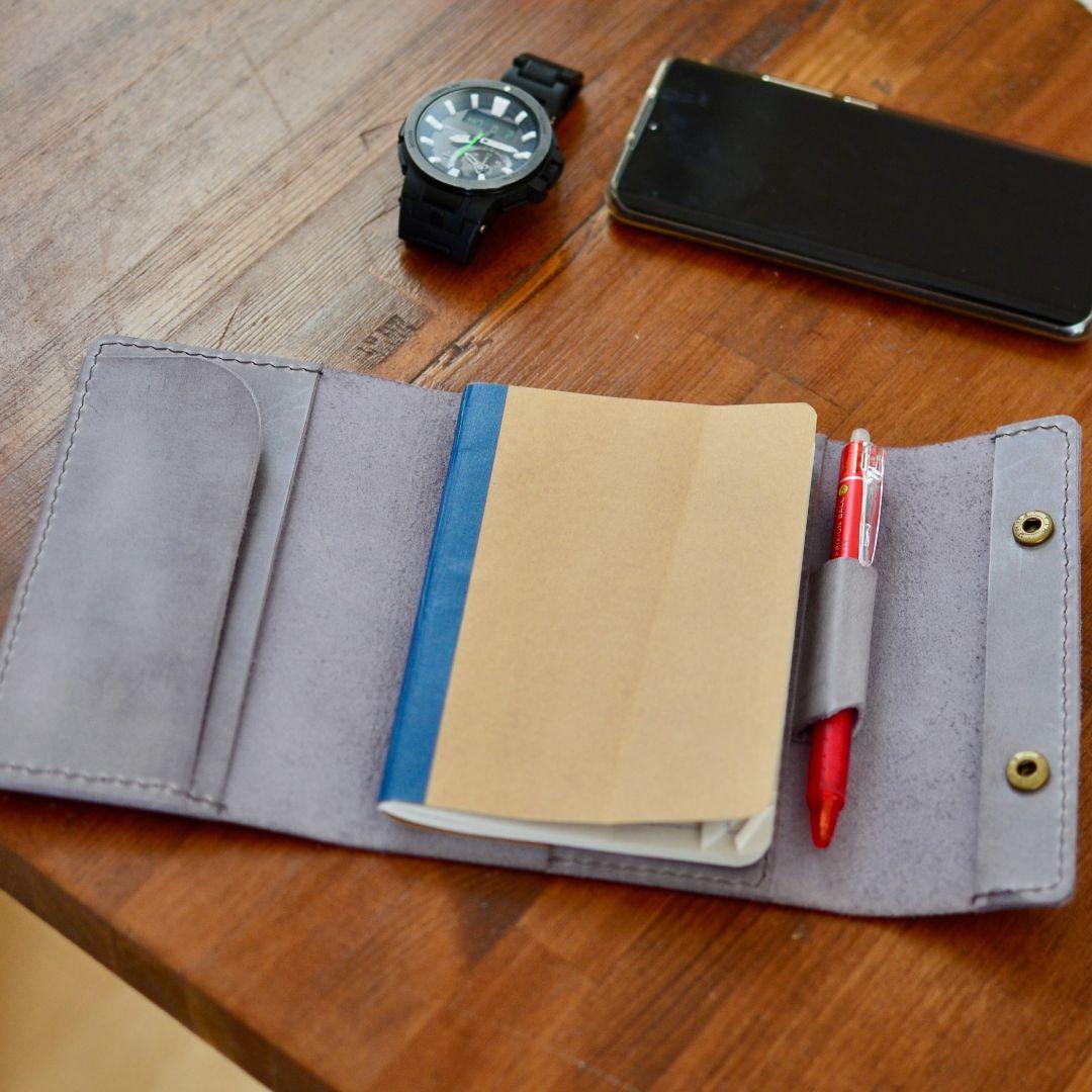 イタリアンレザー本革ノートカバー A6 タンニンなめし革