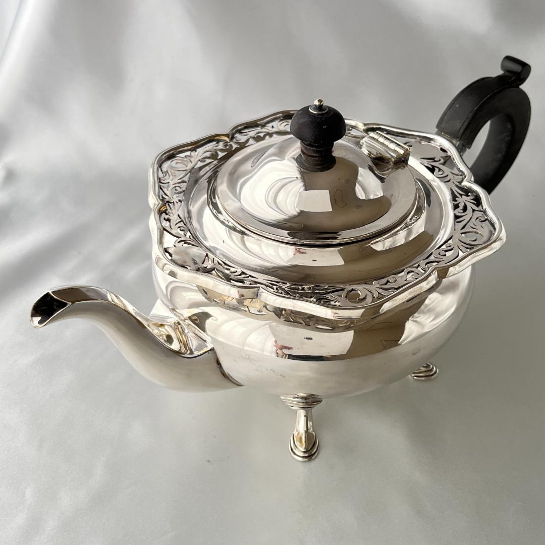 【 James Deakin】 透かしのティーセット 3点　ティーポット