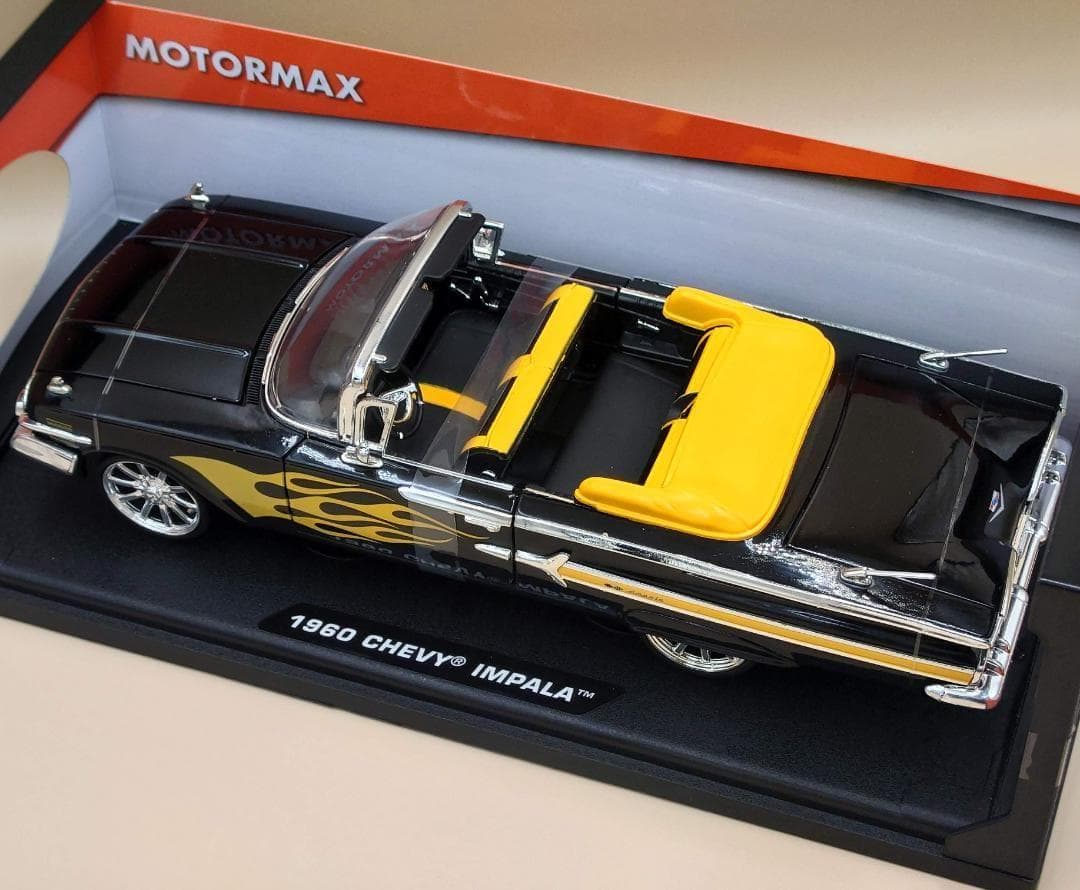 1/18 シェビーインパラ 1960 ブラック/フレーム 1960 MM製