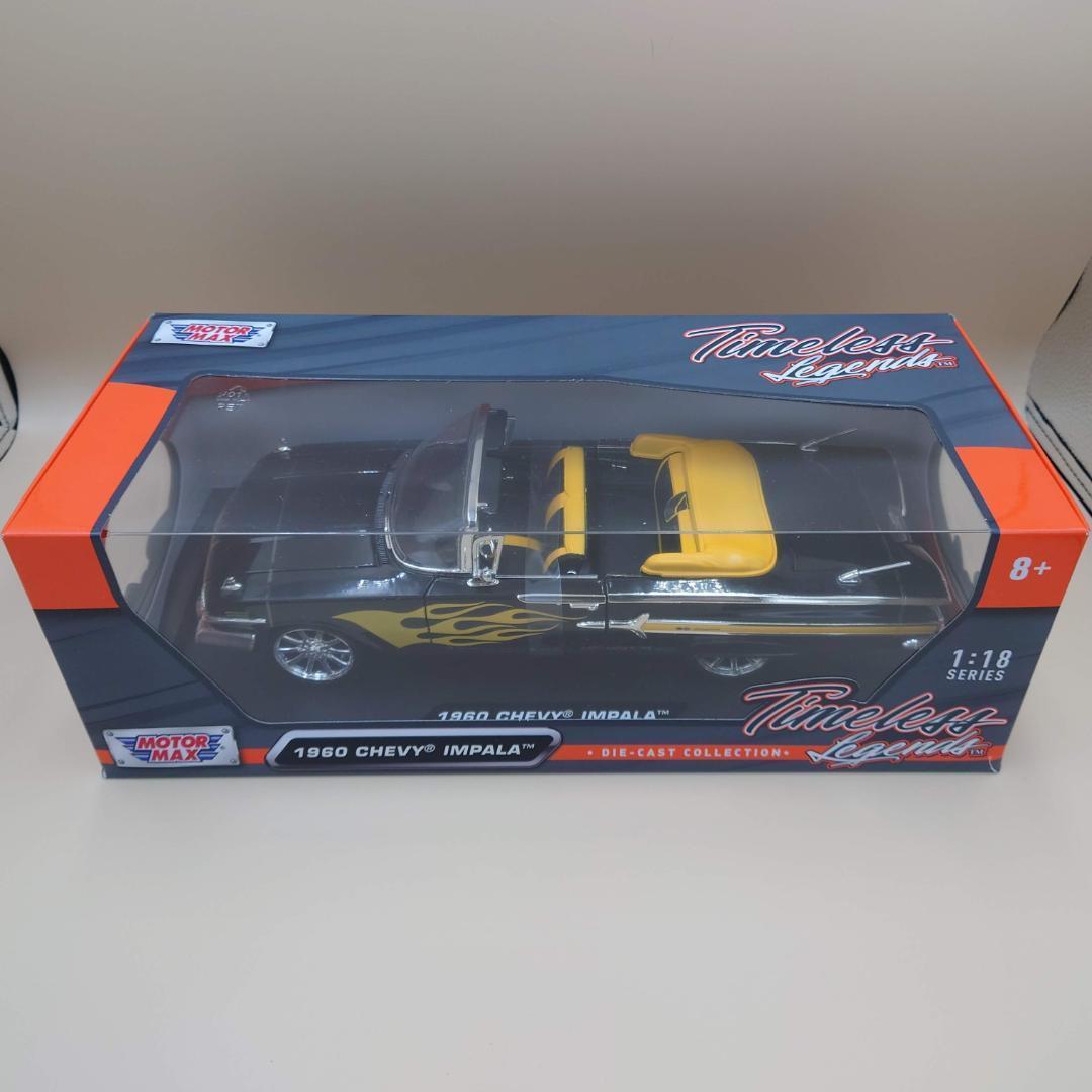 1/18 シェビーインパラ 1960 ブラック/フレーム 1960 MM製