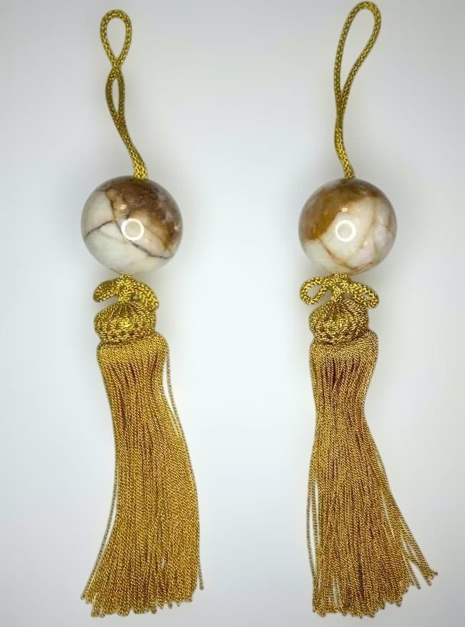 《萬軍》①武漢国画院掛け軸中国製②風鎮③自在掛／３点組　保管美品