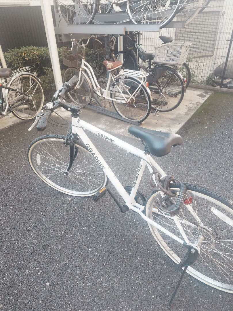 2/28迄出品　GRAPHIS クロスバイク ホワイト 700C