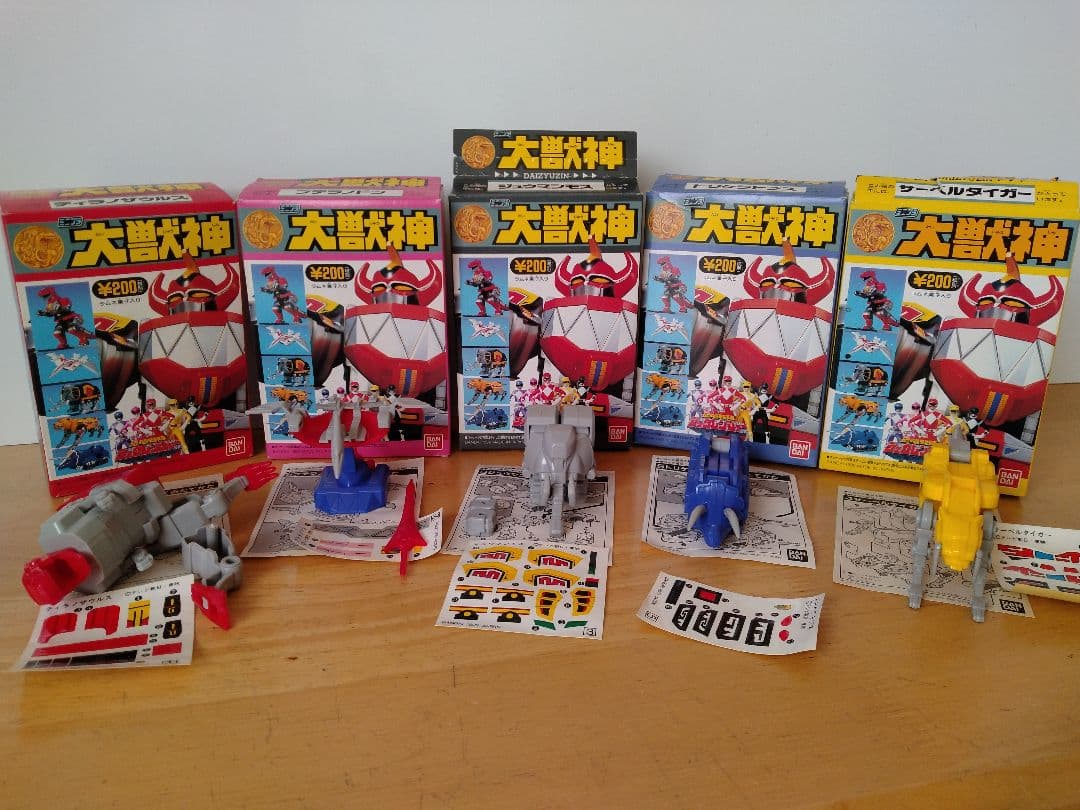 K*g様 恐竜戦隊ジュウレンジャー　大獣神シリーズ 5体セット　難あり　食玩