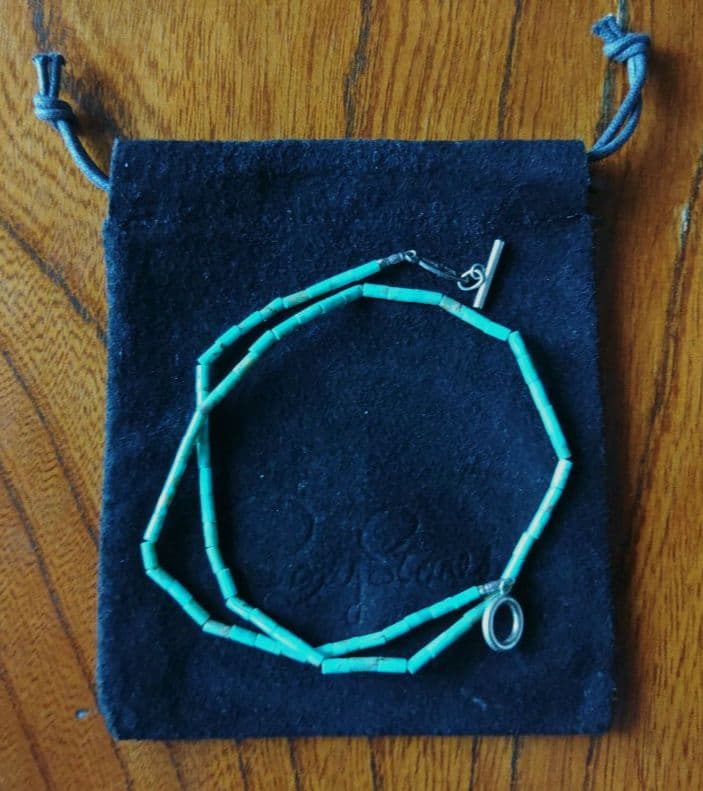 浅井健一 ネックレス シルバーアクセ トルコ石