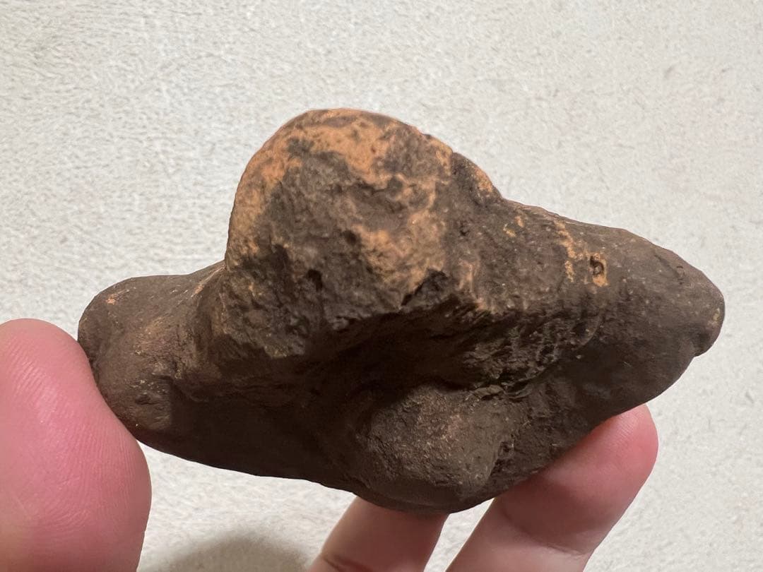 縄文時代後期 山型土偶 頭部 耳環 イアリング 福島県 出土 発掘 骨董 古美術