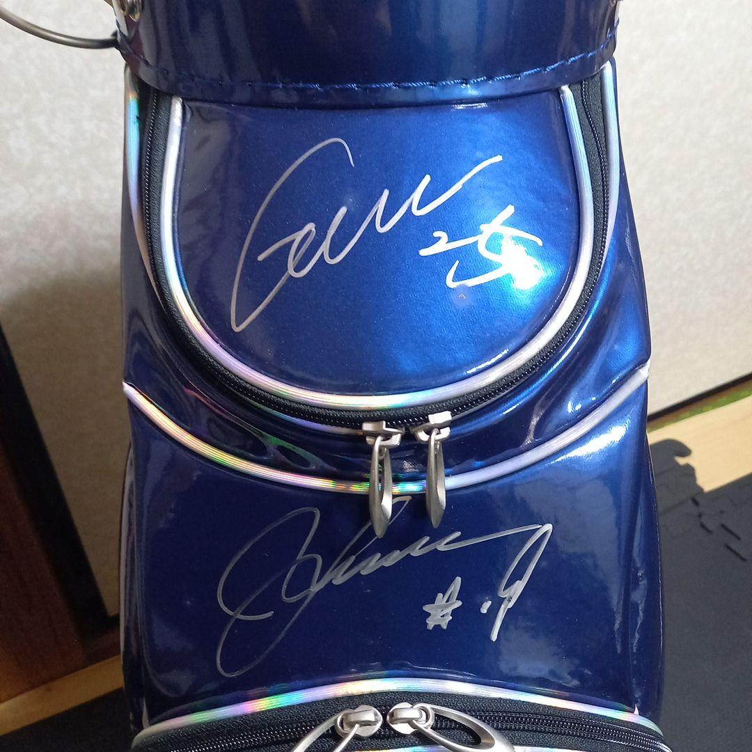 横浜DeNAベイスターズサイン入りキャディバッグ